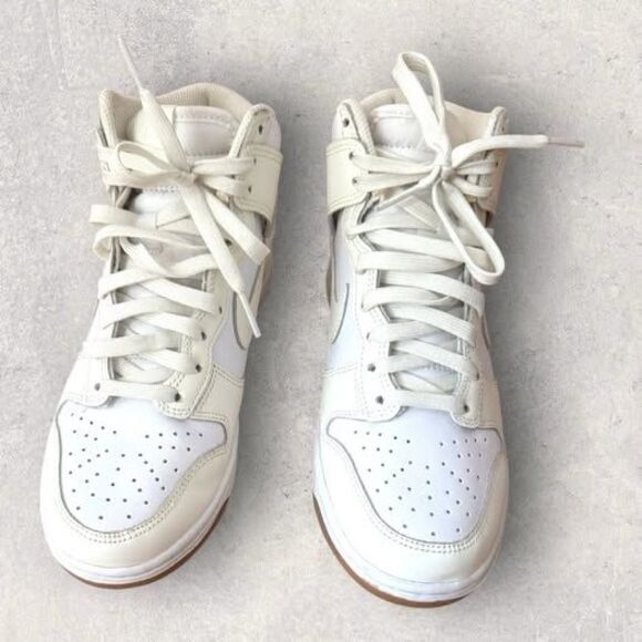 Nike Dunk High Sail Gum White Medium Brown Cream Ivory | Women’s Size 5.5 - Picture 2 of 7